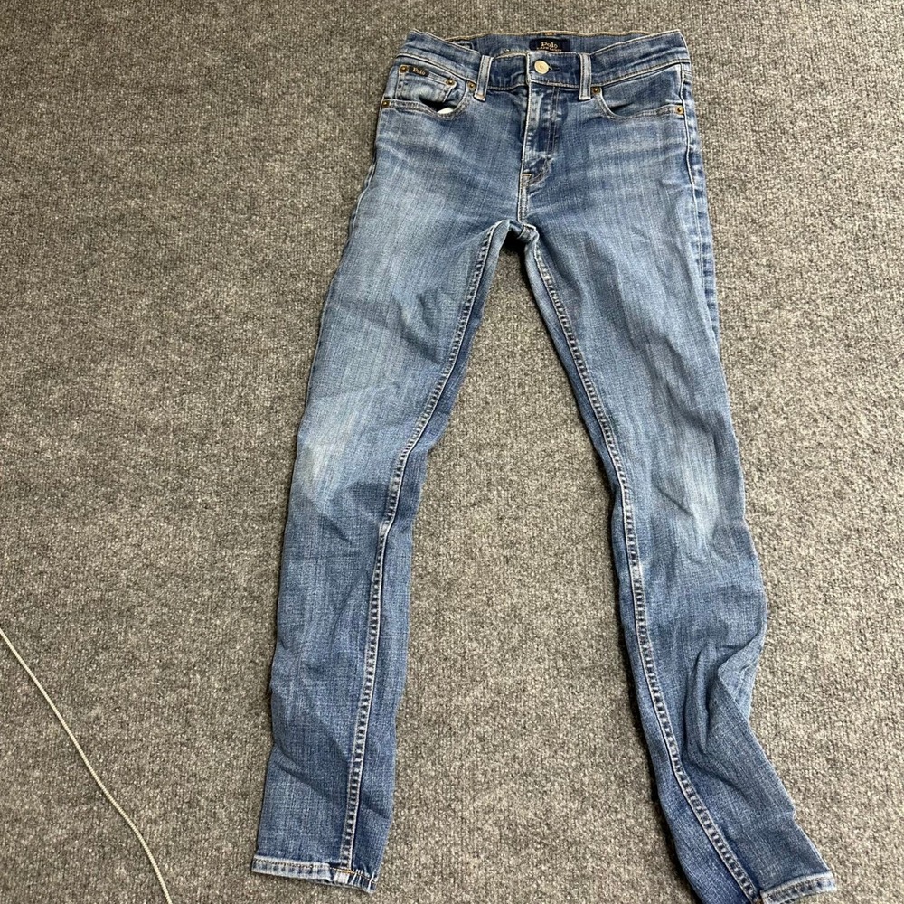 Polo Ralph Lauren Jeans Womens Size 24 Blue Skinny Fit Stretch Denim Casual Good